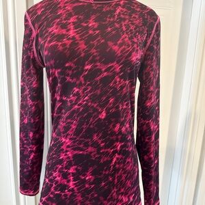 Power Core Pink and Black Long Sleeve Top